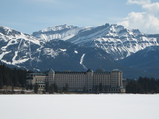 Lac Louise et le glacier Athabasca, Alberta